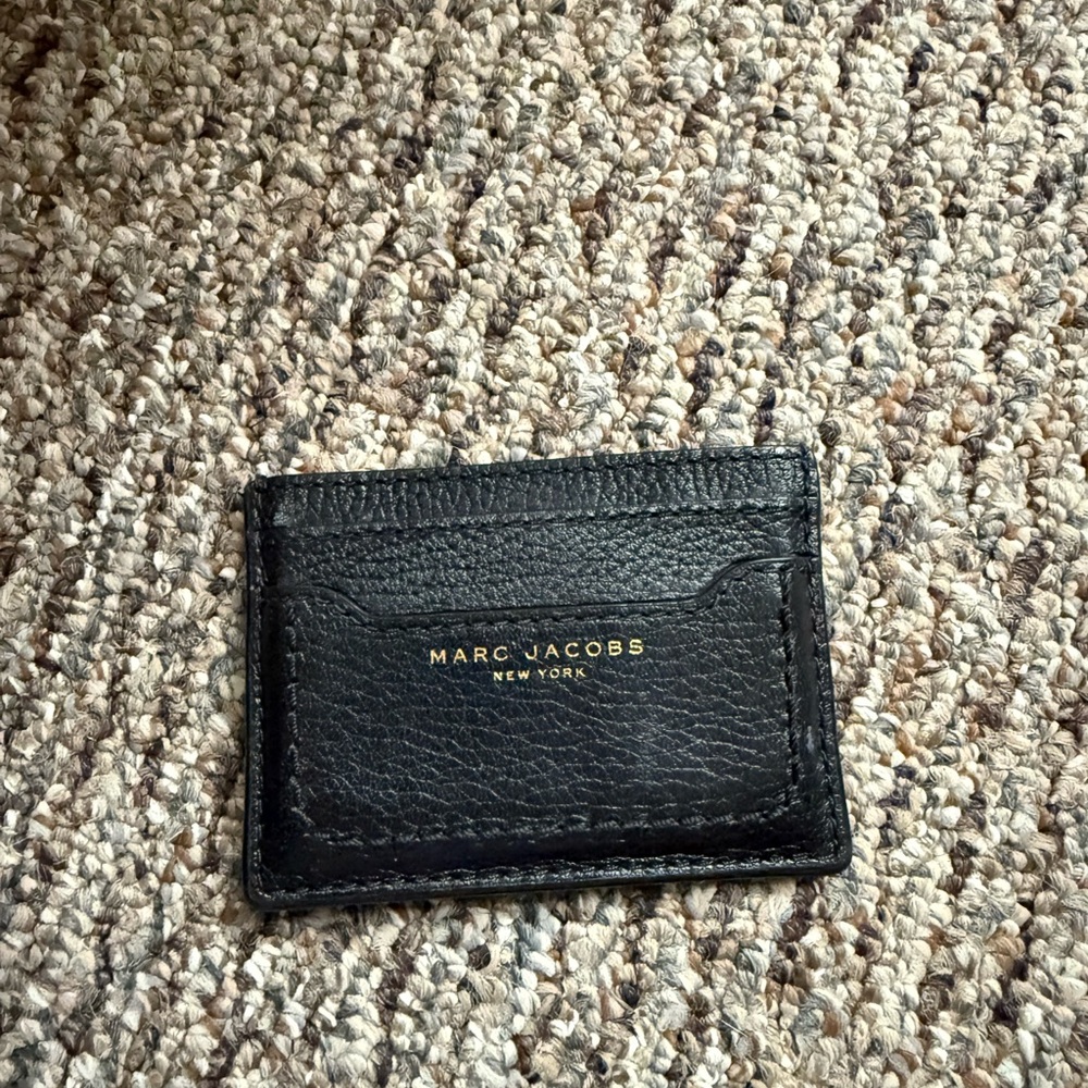 Marc Jacobs Black Leather Card Holder